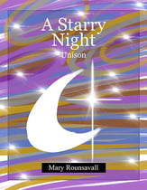 A Starry Night Unison choral sheet music cover